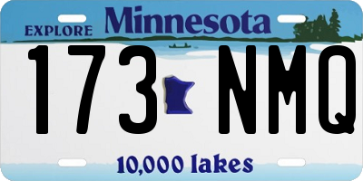 MN license plate 173NMQ