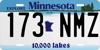 MN license plate 173NMZ
