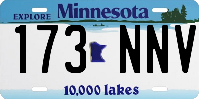 MN license plate 173NNV