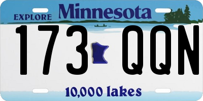 MN license plate 173QQN