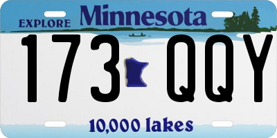 MN license plate 173QQY
