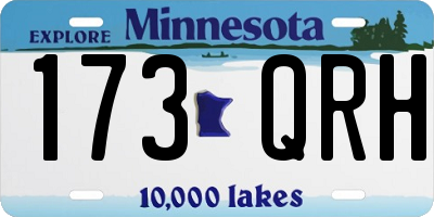 MN license plate 173QRH