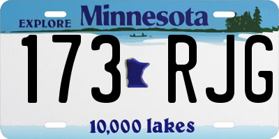 MN license plate 173RJG