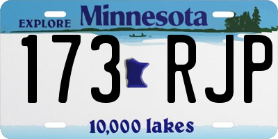 MN license plate 173RJP