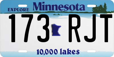 MN license plate 173RJT