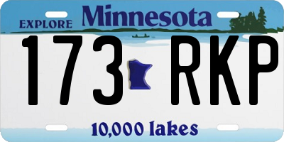 MN license plate 173RKP