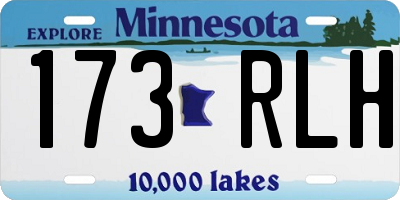 MN license plate 173RLH