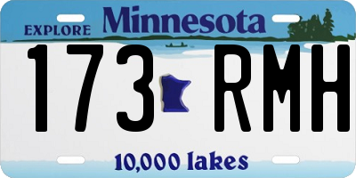 MN license plate 173RMH