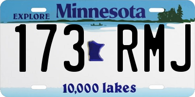 MN license plate 173RMJ
