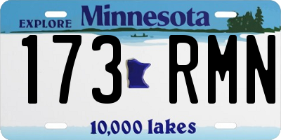 MN license plate 173RMN
