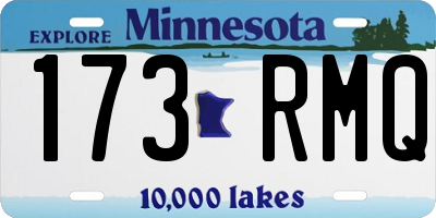MN license plate 173RMQ