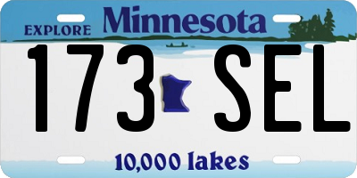 MN license plate 173SEL