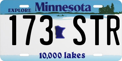 MN license plate 173STR