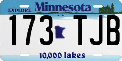 MN license plate 173TJB
