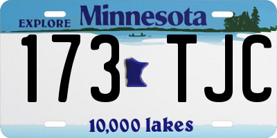 MN license plate 173TJC