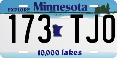 MN license plate 173TJO