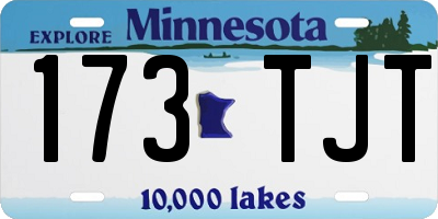 MN license plate 173TJT