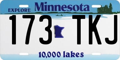 MN license plate 173TKJ