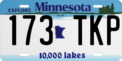 MN license plate 173TKP