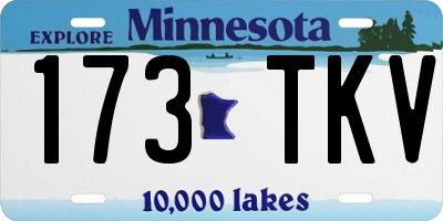 MN license plate 173TKV