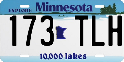 MN license plate 173TLH