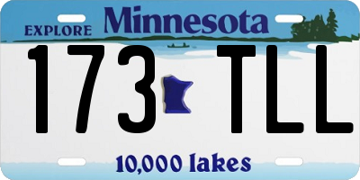 MN license plate 173TLL