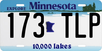 MN license plate 173TLP