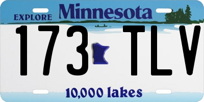 MN license plate 173TLV