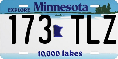 MN license plate 173TLZ