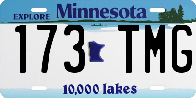 MN license plate 173TMG