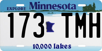 MN license plate 173TMH