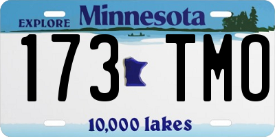 MN license plate 173TMO