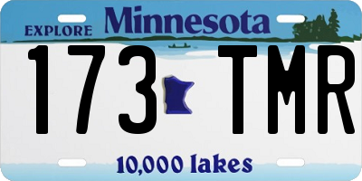 MN license plate 173TMR