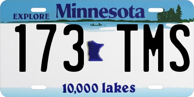 MN license plate 173TMS