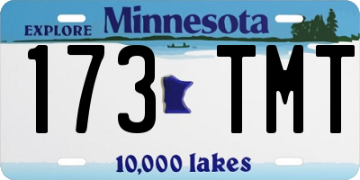 MN license plate 173TMT