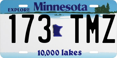 MN license plate 173TMZ