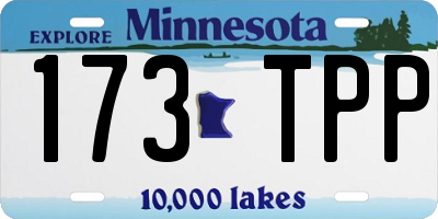 MN license plate 173TPP