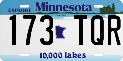 MN license plate 173TQR