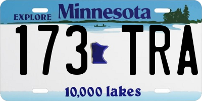 MN license plate 173TRA