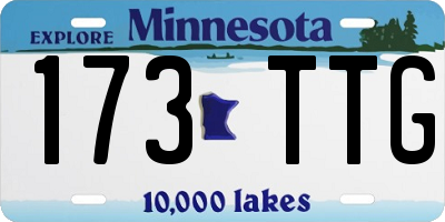 MN license plate 173TTG