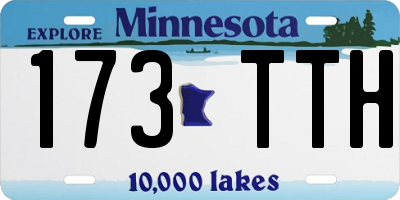 MN license plate 173TTH