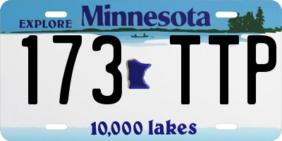 MN license plate 173TTP