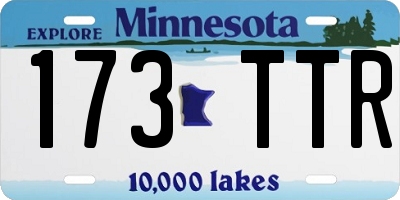 MN license plate 173TTR