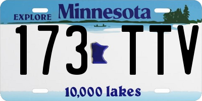MN license plate 173TTV