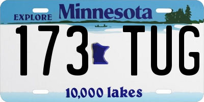 MN license plate 173TUG