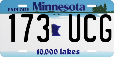 MN license plate 173UCG