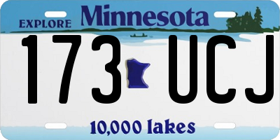 MN license plate 173UCJ