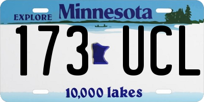 MN license plate 173UCL