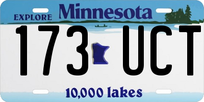 MN license plate 173UCT