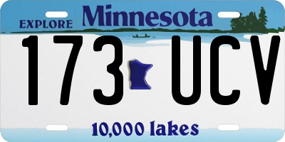 MN license plate 173UCV